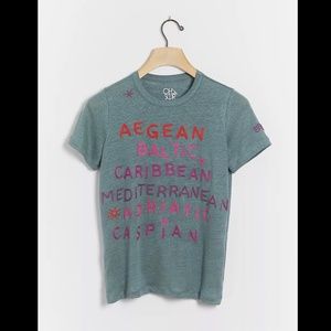 Anthro - Chaser Seas Embroidered Tee